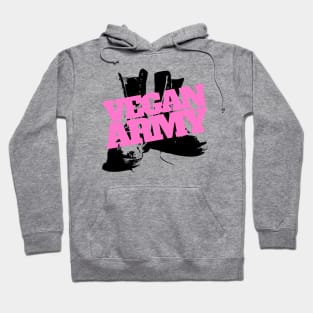 VEGAN ARMY BOOTS LOGO [PINK] Hoodie